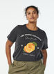 Organic cotton t-shirt with print, Dark Grey, Model image number 0