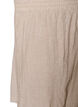 High-waisted linen and viscose shorts, Beige, Packshot image number 2