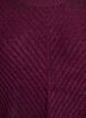 Short knitted dress with a V-shaped textured pattern, Purple, Packshot image number 2