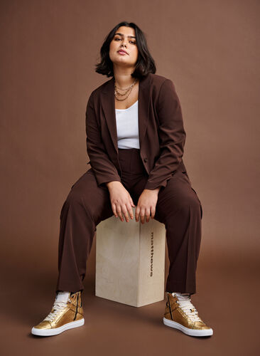 Classic blazer with pockets, Coffee Bean, Image image number 0