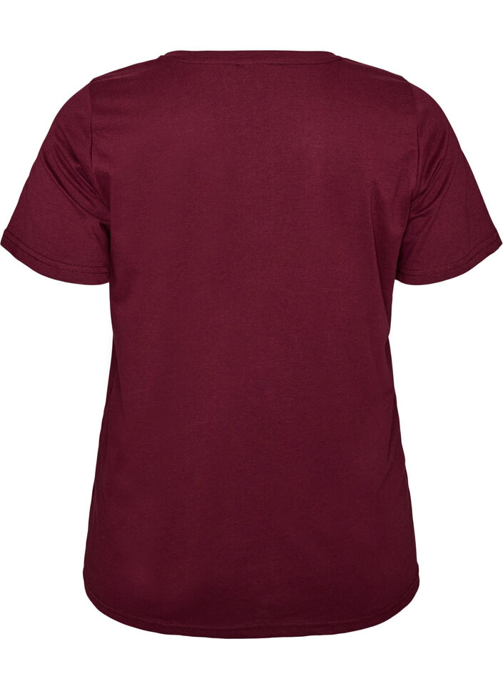 T-shirt with motif, Red, Packshot image number 1