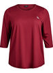 Sports top with 3/4 sleeves, Red, Packshot image number 0
