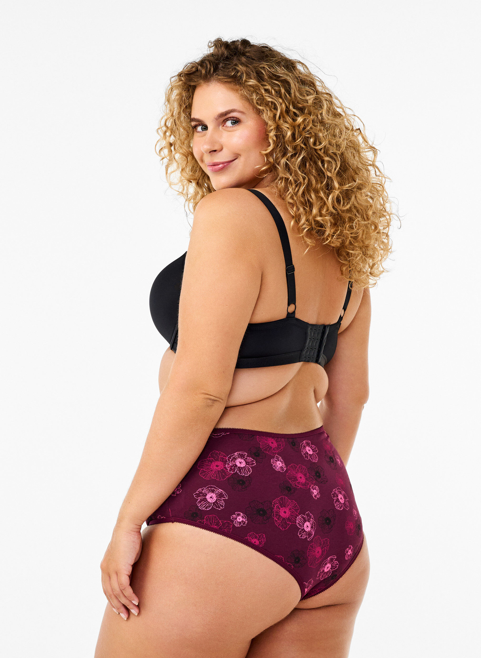 Zizzifashion 7-pack hipster briefs with regular waist, Dark Bordeaux, Model image number 1