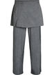 Straight fit trousers with skirt, Dark Grey, Packshot image number 0