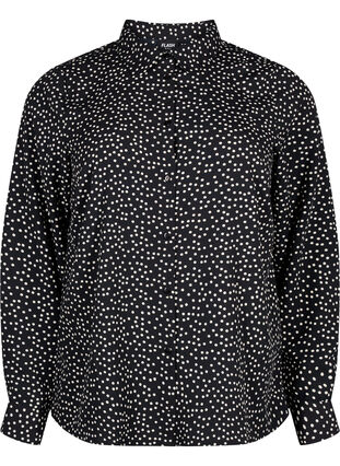 FLASH - Shirt with dots, Black White Dot, Packshot image number 0