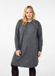Jersey dress with buttons, Dark Grey Melange, Model image number 0