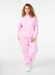 Sweatshirt with high neck and long sleeves, Pink, Model image number 1