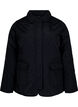 Quilted jacket with collar and pockets, Black, Packshot image number 0