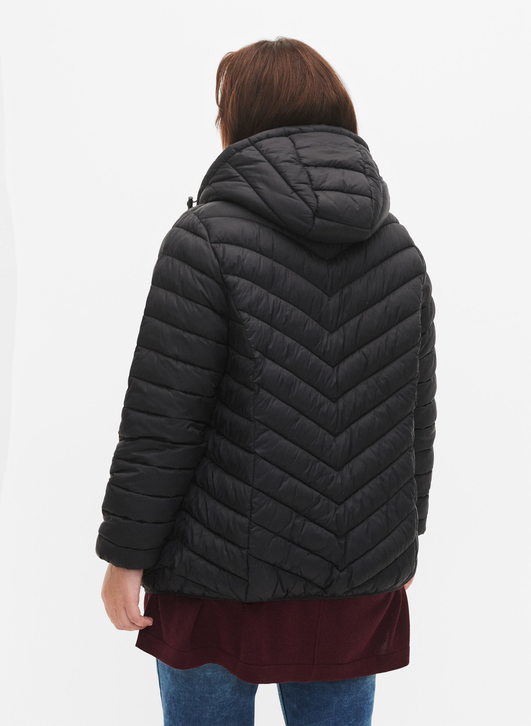 ZizzifashionLightweight jacket with hood, Black, Model image number 2