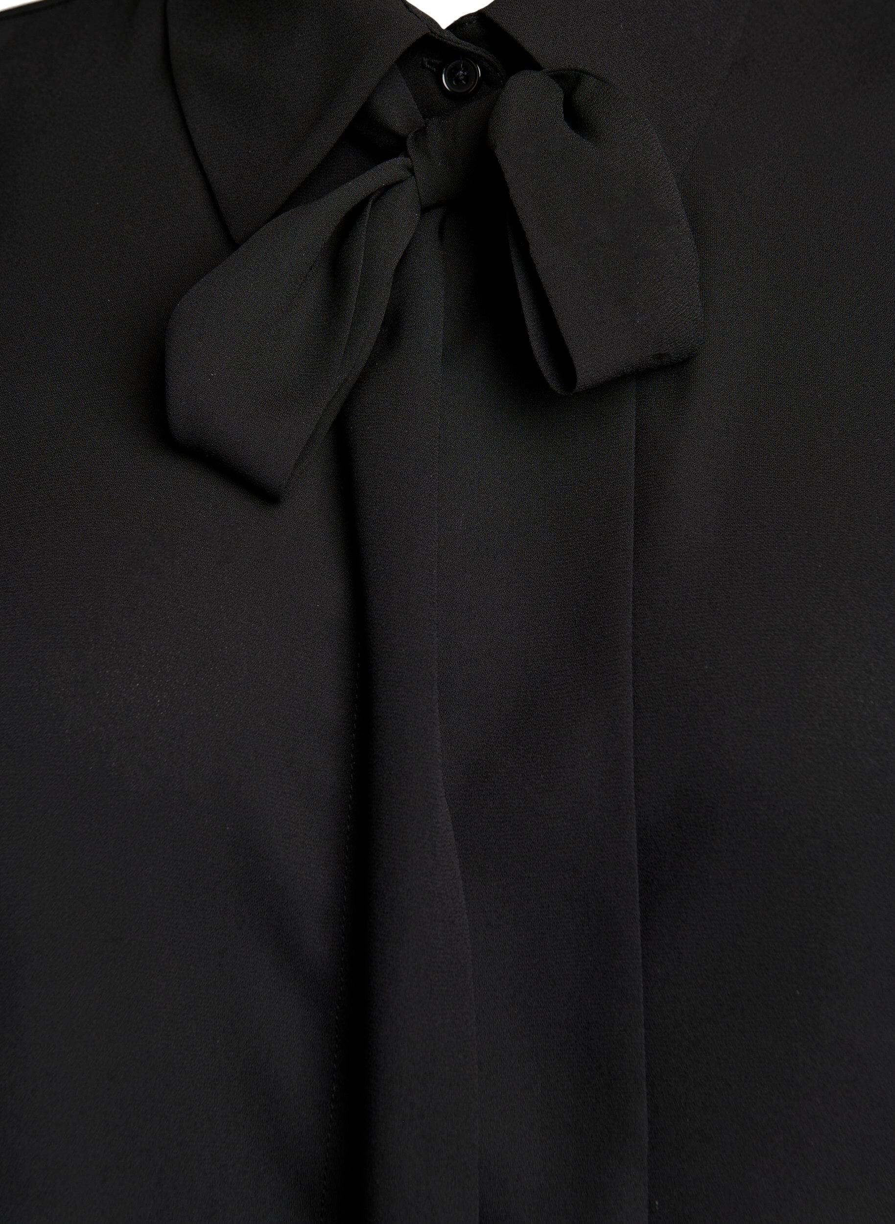 Zizzifashion Collar insert with a detachable tie, Black, Packshot image number 2