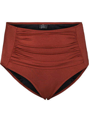 High waisted bikini bottoms, Rusty Red, Packshot image number 0