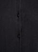 Cardigan with round neck and fabric-covered buttons, Black, Packshot image number 3