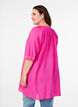 Cotton tunic with a V-neck, Rose, Model image number 2