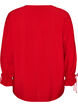 Viscose blouse with ties and ruffle details, Red, Packshot image number 1