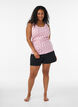Top with print and lace edge, Red, Model image number 1