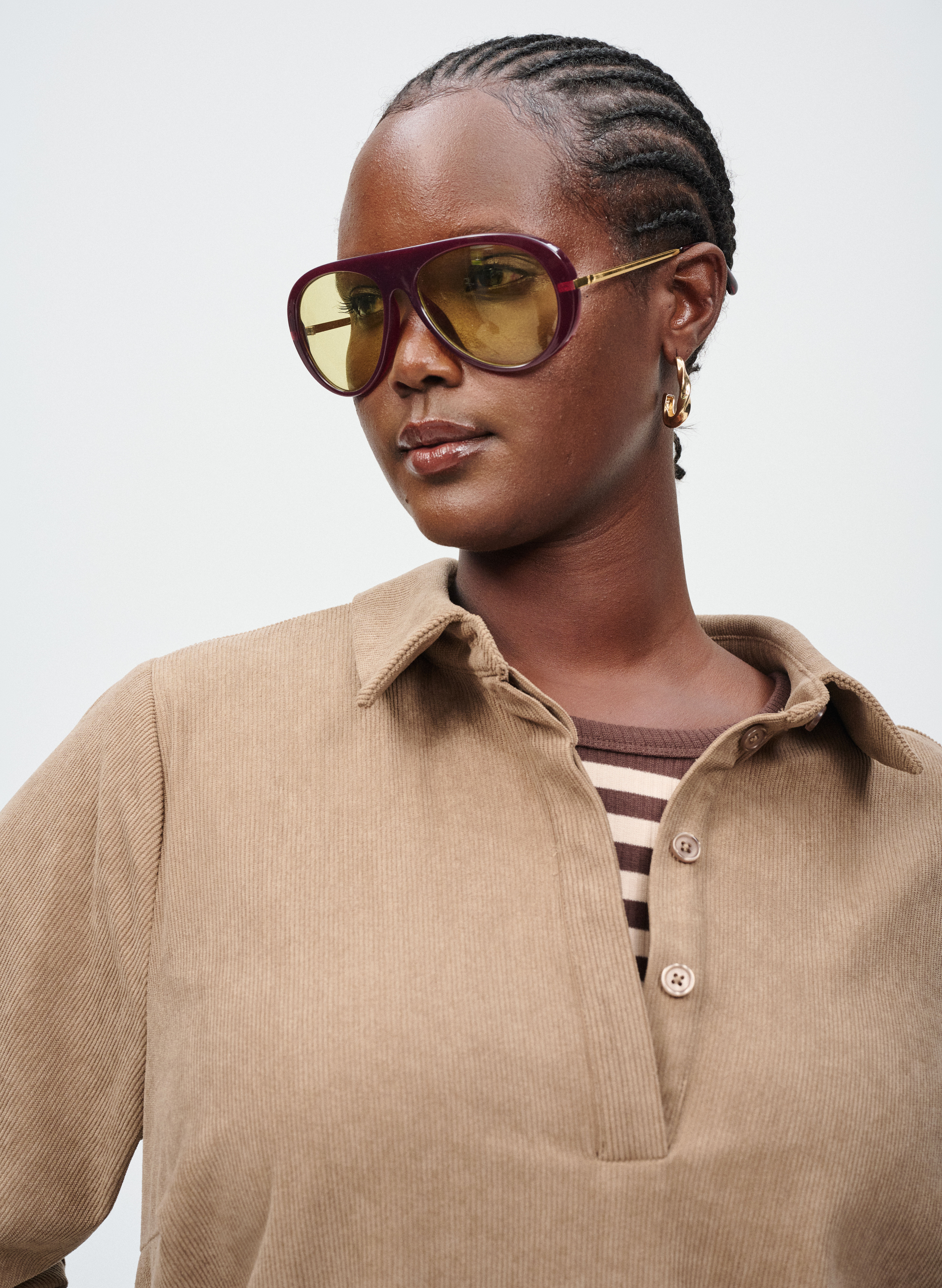 Zizzifashion Set in velvet, , Model