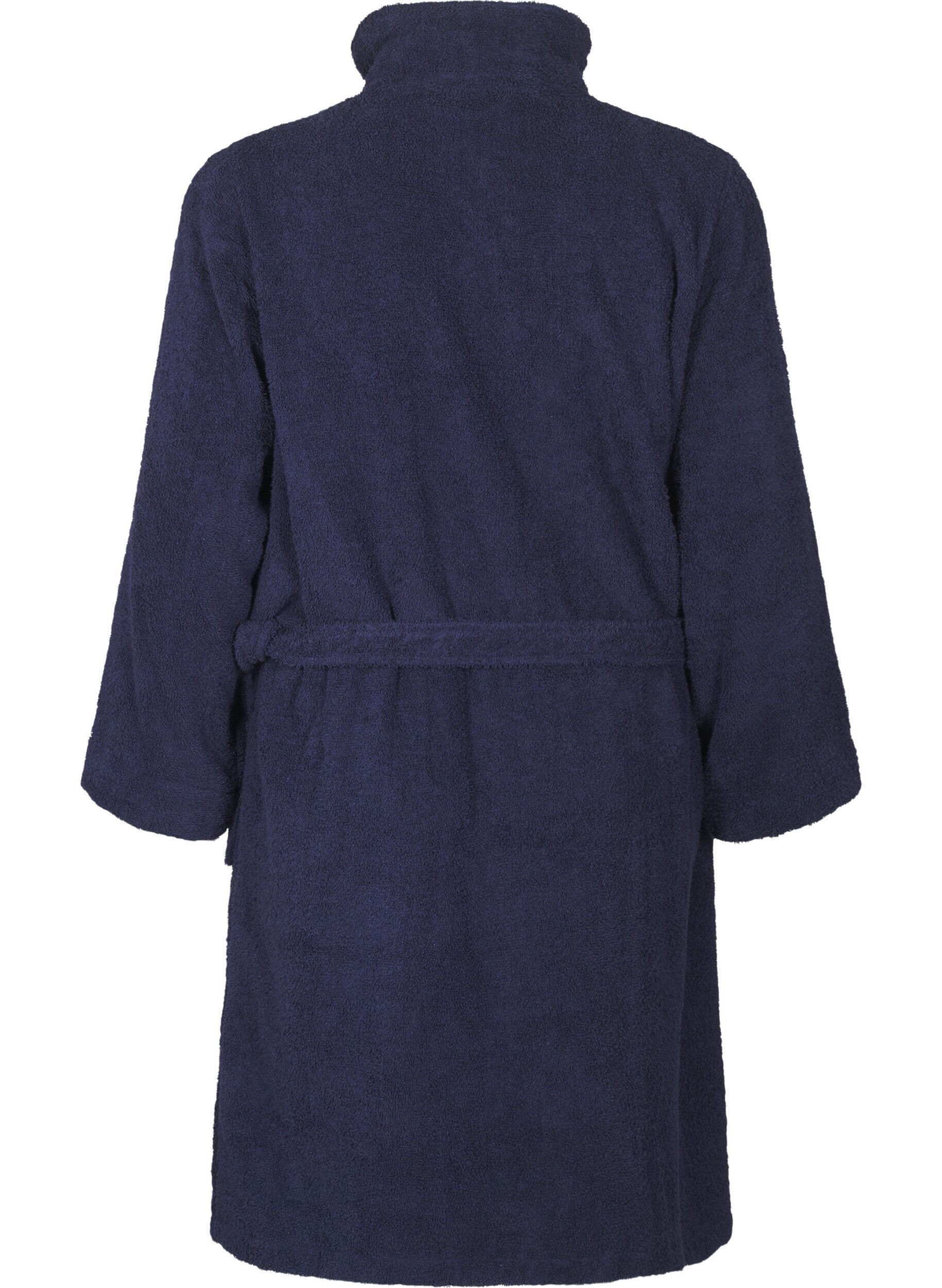Zizzifashion Terry bathrobe with a zipper, Navy Blazer, Packshot image number 1