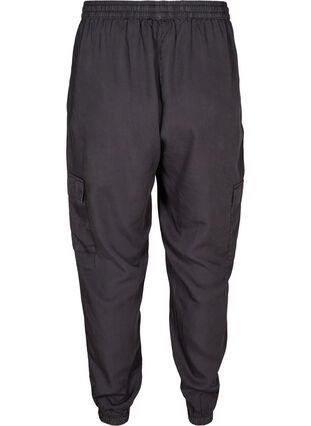 Lyocell trousers with large pockets, Black, Packshot image number 1
