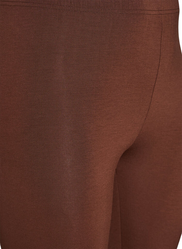 Basic leggings in viscose, Brown, Packshot image number 2