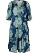 Floral wrap dress with 3/4 sleeves, Mixed colours, Packshot image number 0