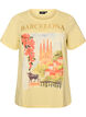 Cotton T-shirt with print, Yellow, Packshot image number 0