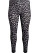 Viscose leggings with leopard print, Dark Grey, Packshot image number 0