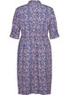 FLASH - Shirt dress with floral print, Strong Blue Flower, Packshot image number 1
