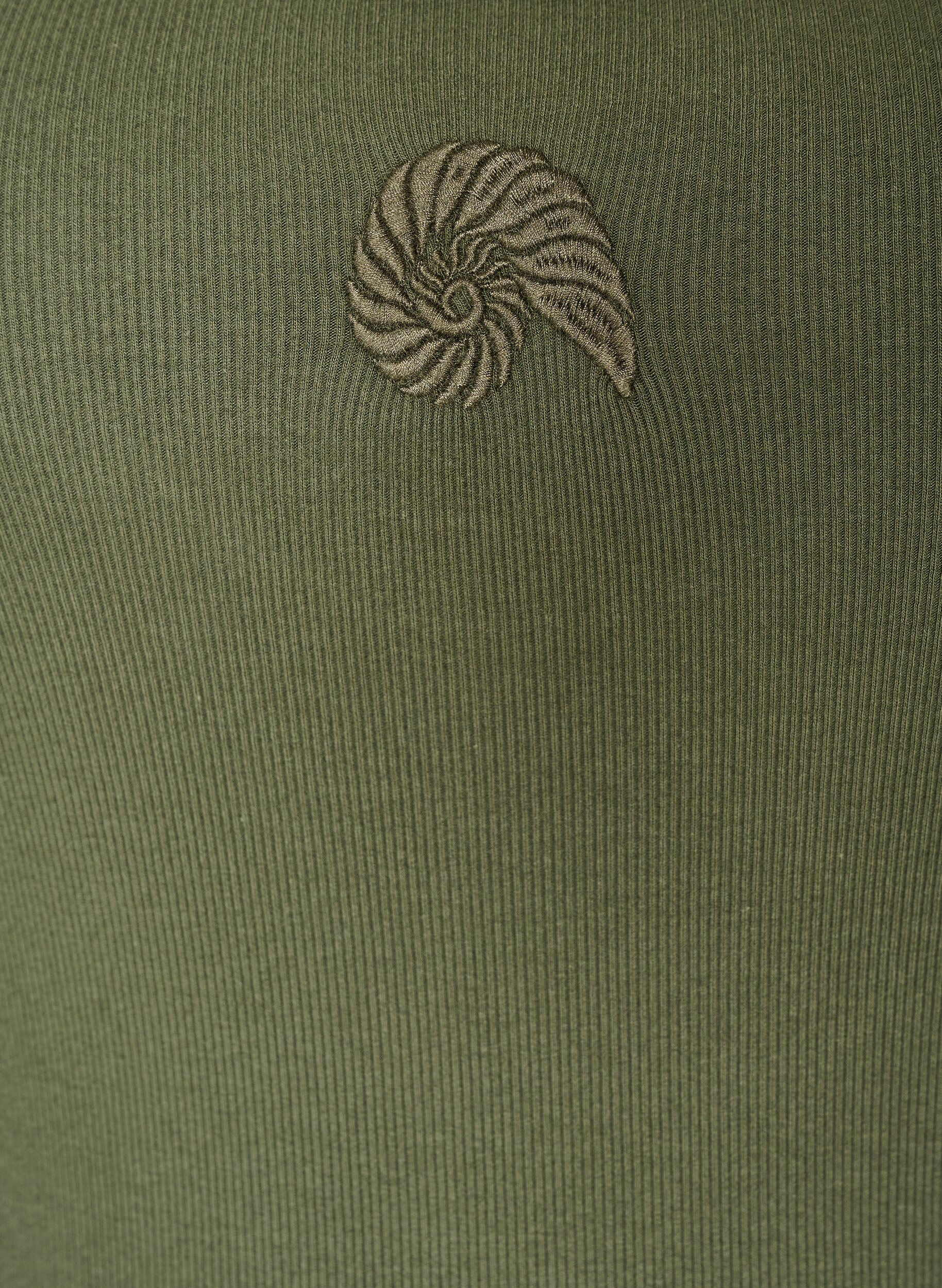Zizzifashion Fitted top with motif, Green, Packshot image number 2