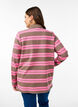 Striped polo shirt with long sleeves, Pink, Model image number 2