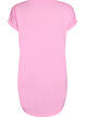 Short sleeve nightgown with text print, Pink, Packshot image number 1