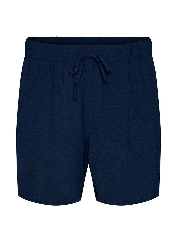 Shorts with pockets and elastic waistband, Blue, Packshot image number 0