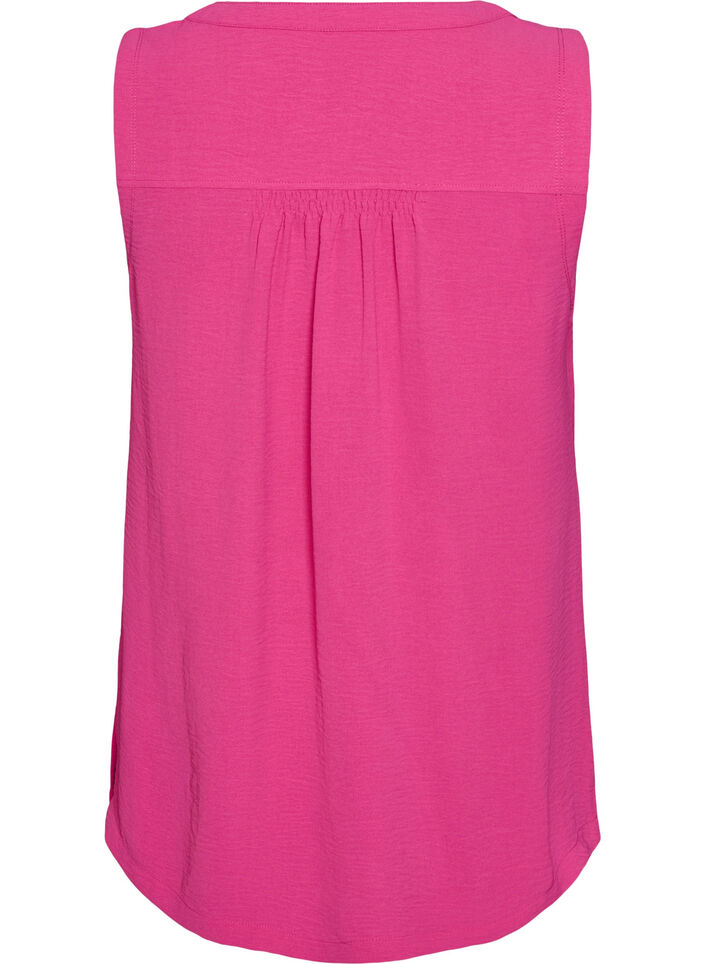 Sleeveless top with wrinkle details, Rose, Packshot image number 1