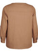 Cotton shirt blouse with v-neck, Coca Mocha, Packshot image number 1