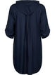 Viscose tunic with hood, Navy Blazer, Packshot image number 1