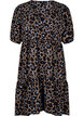 Wrap dress with short sleeves, Fossil w.Bl.Leo AOP, Packshot image number 0