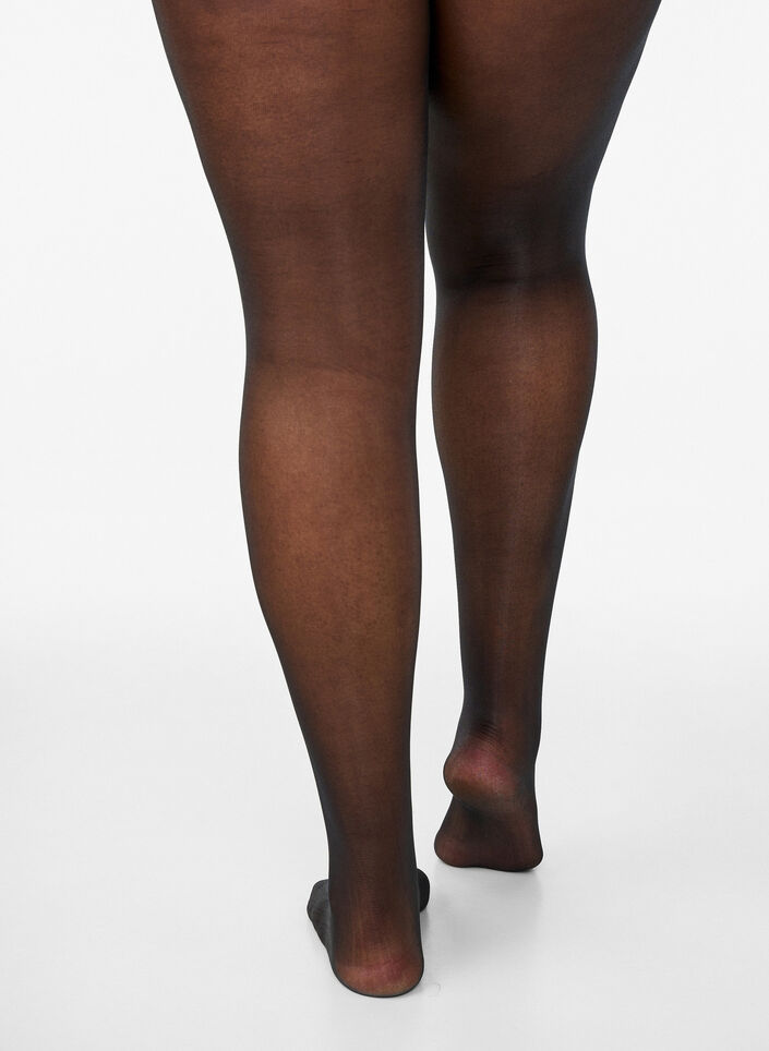 Run-resistant 30 denier tights, Black, Packshot image number 2