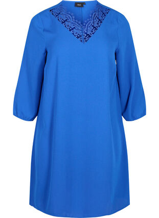 Dress with lace and 3/4 length sleeves, Surf the web, Packshot image number 0