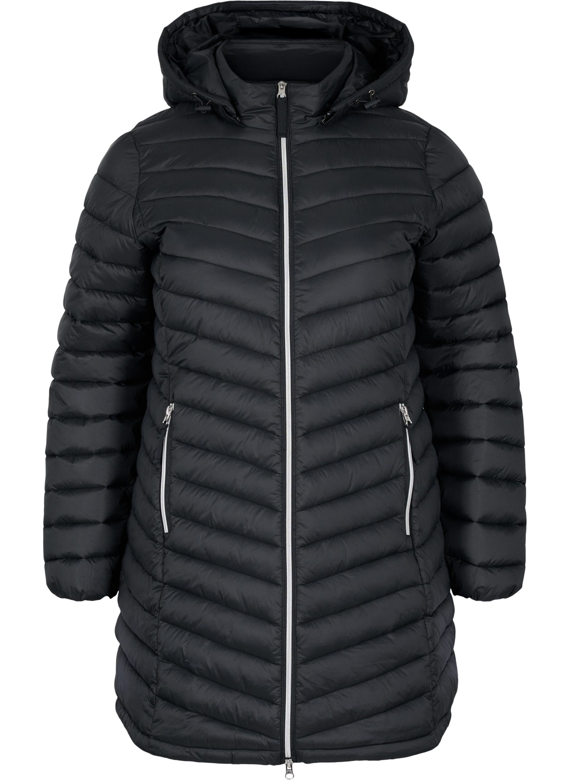 Lightweight jacket with pockets and detachable hood