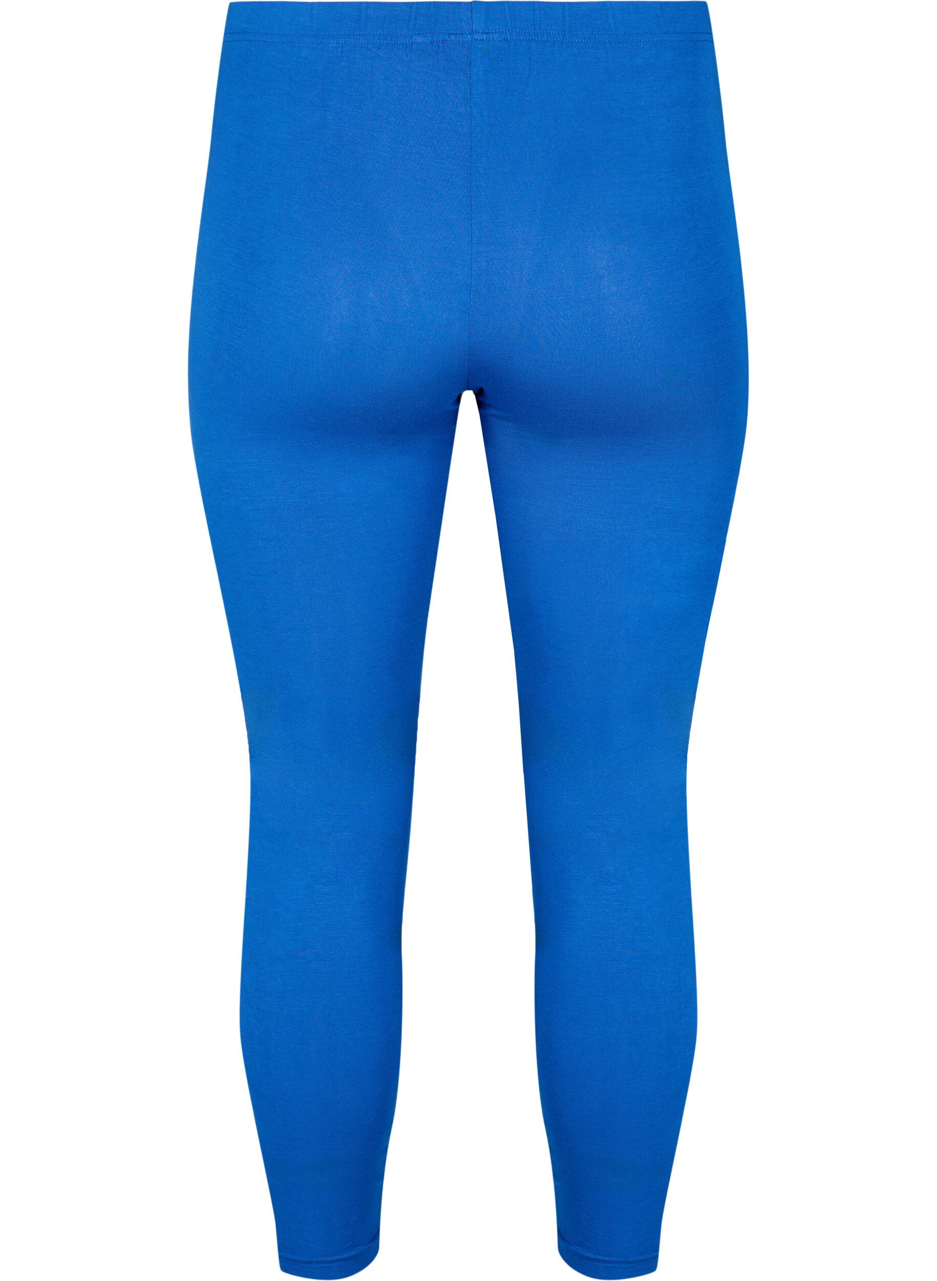 Zizzifashion Basic viscose leggings, Blue, Packshot image number 1