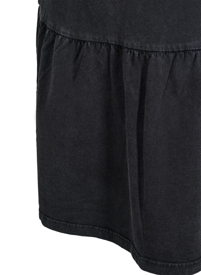 Short A-line dress with a washed look, Dark Grey, Packshot image number 3