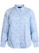 Shirt with embroidered cherries, Light Blue, Packshot image number 0