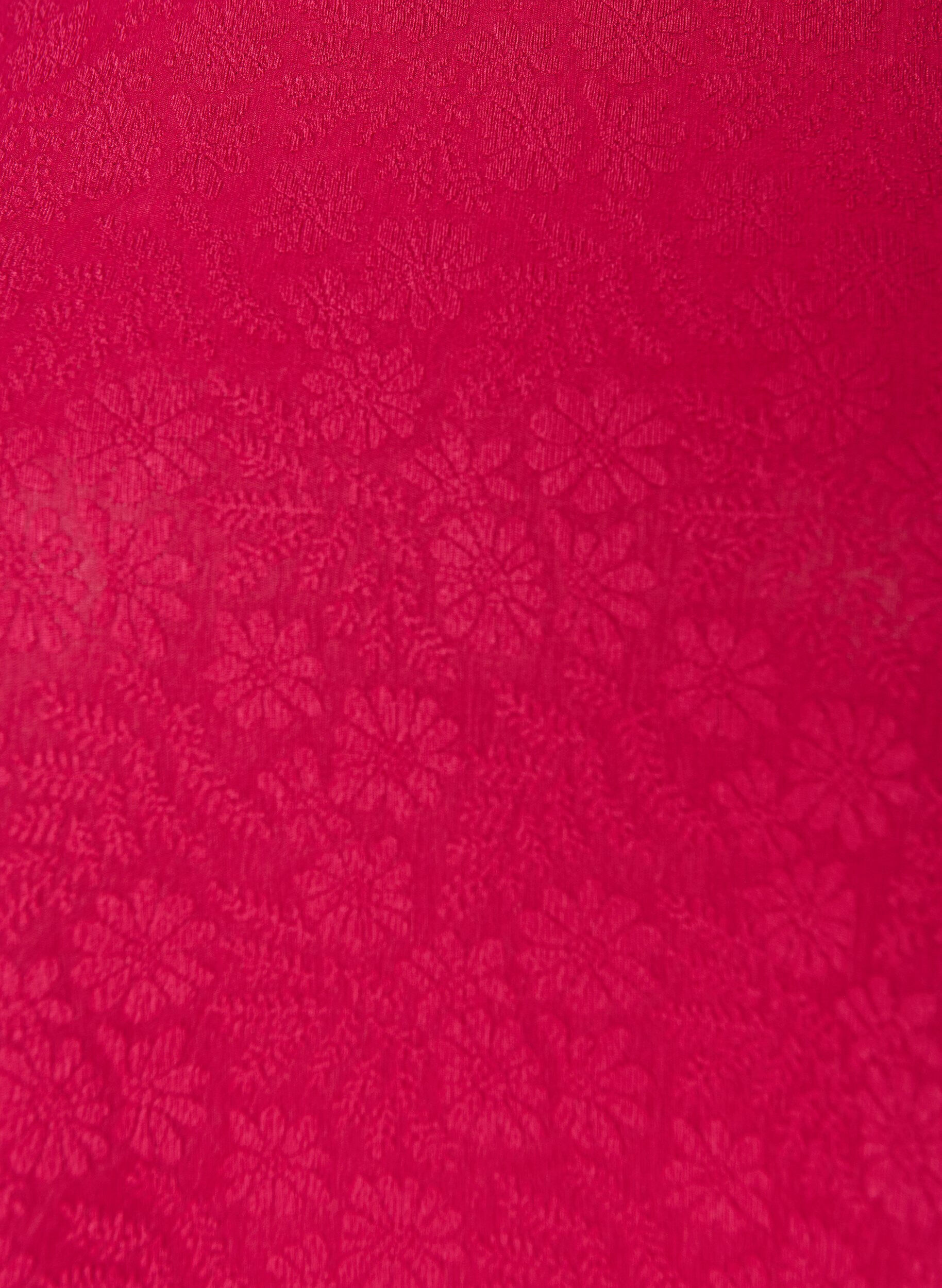Zizzifashion Blouse with texture and short sleeves, Pink, Packshot image number 2