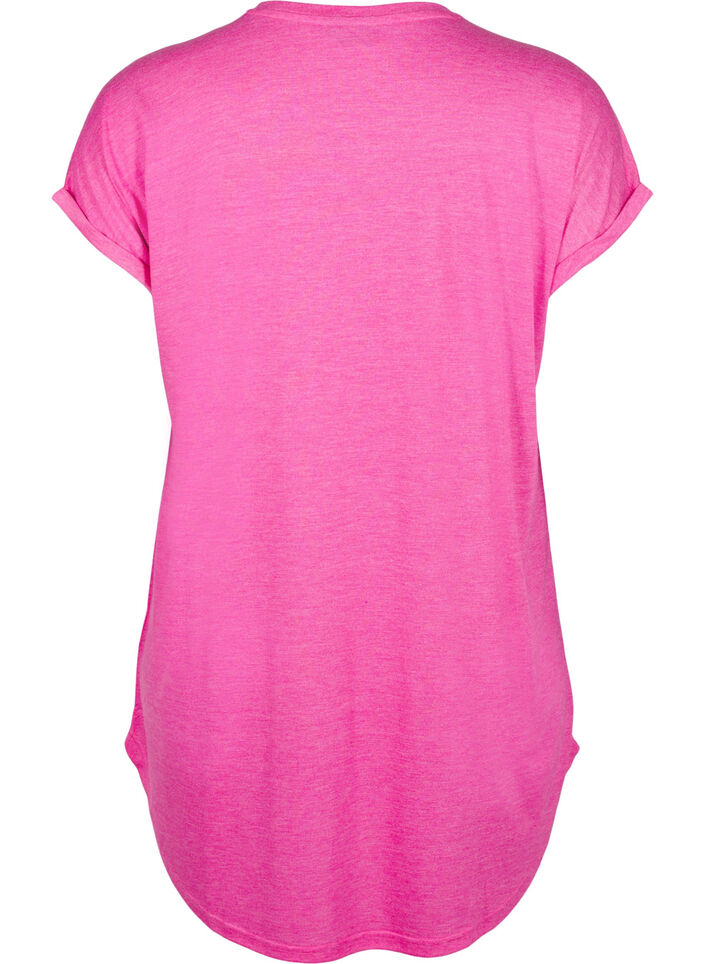 Short sleeve nightgown with text print, 9990, Packshot image number 1