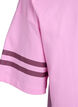 Sporty oversized college T-shirt, Pink, Packshot image number 3