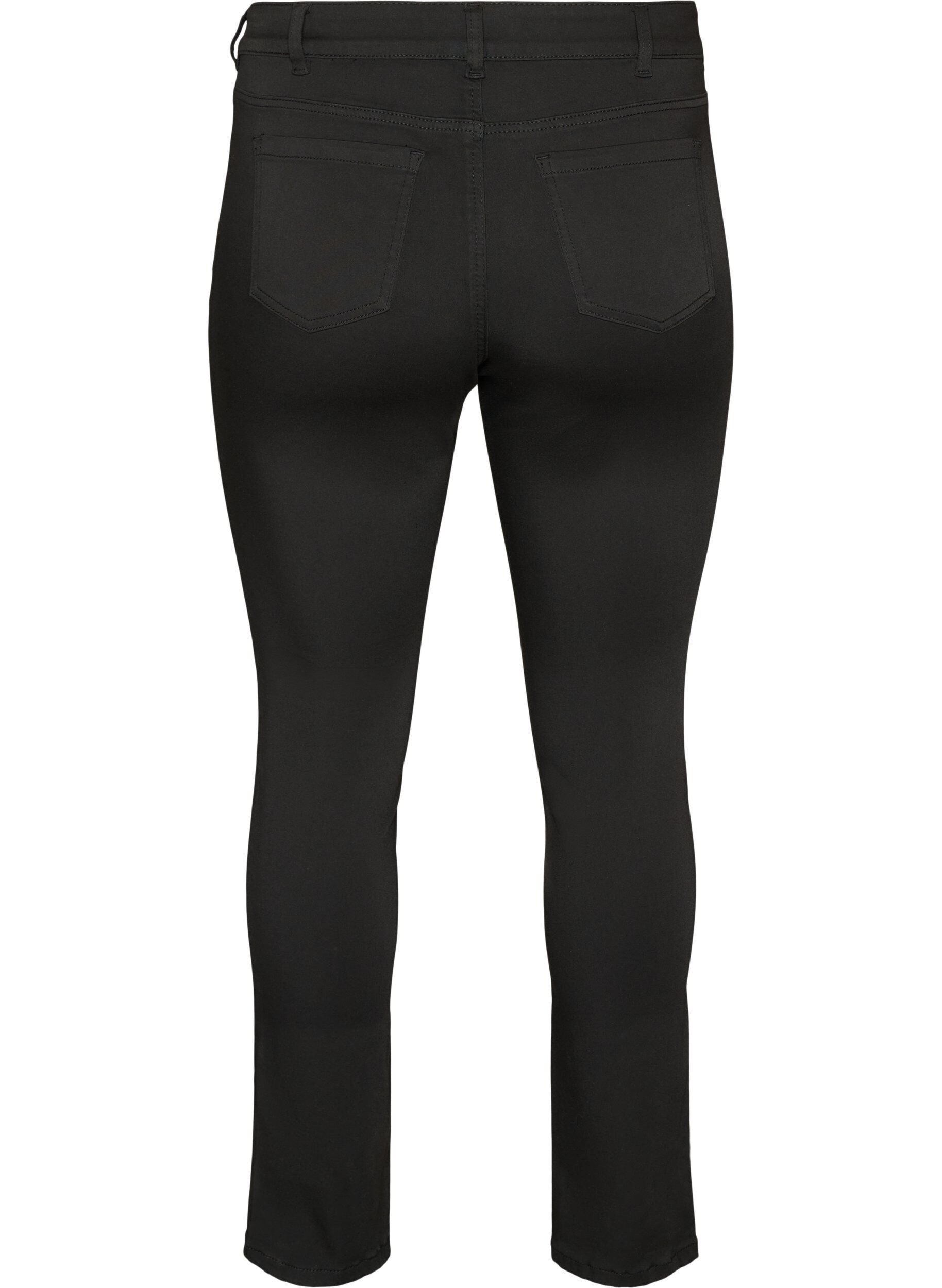 ZizzifashionEmily Stay Black jeans with regular waist, Black, Packshot image number 1