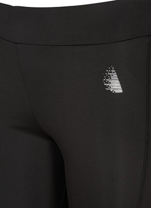Cropped workout leggigs, Black, Packshot image number 2