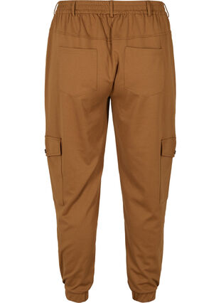 Loose trousers with elasticated trim and pockets, Rubber, Packshot image number 1
