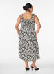Summer dress with wide straps, Black, Model image number 1