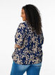 Blouse with print and 1/2 sleeves, Blue, Model image number 2