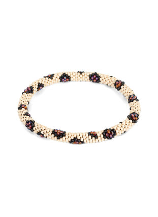 Pearl bracelet, Beige Leopard, Packshot image number 0